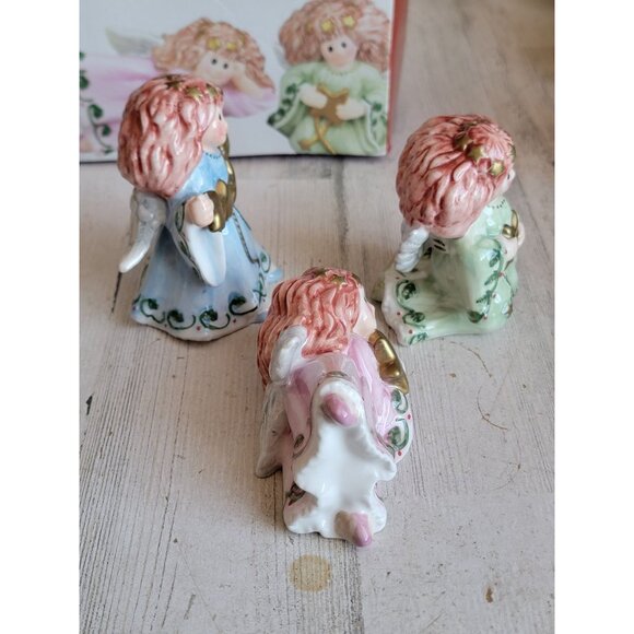 Fitz‎ Floyd moon beams Angel ceramic vintage xmas home decor set - Picture 6 of 7
